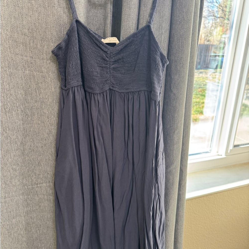 Final Touch Charcoal Maxi Dress